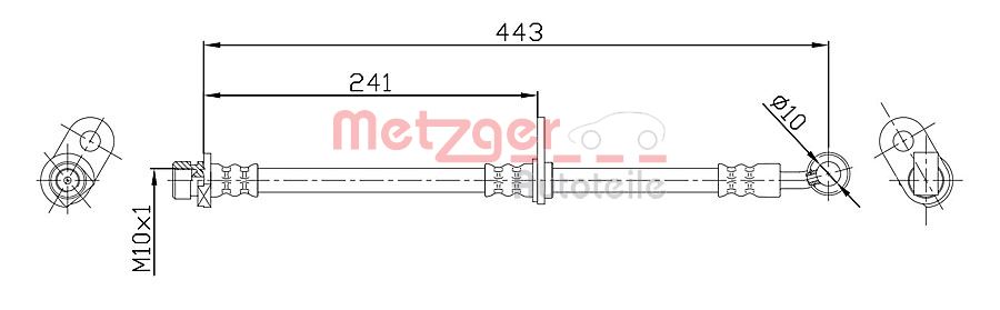 METZGER Gumifékcső 4115187_METZ